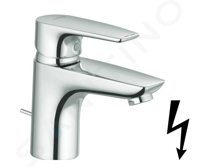 Kludi Pure&Solid - Miscelatore da lavabo con sistema di scarico, cromo 342760575