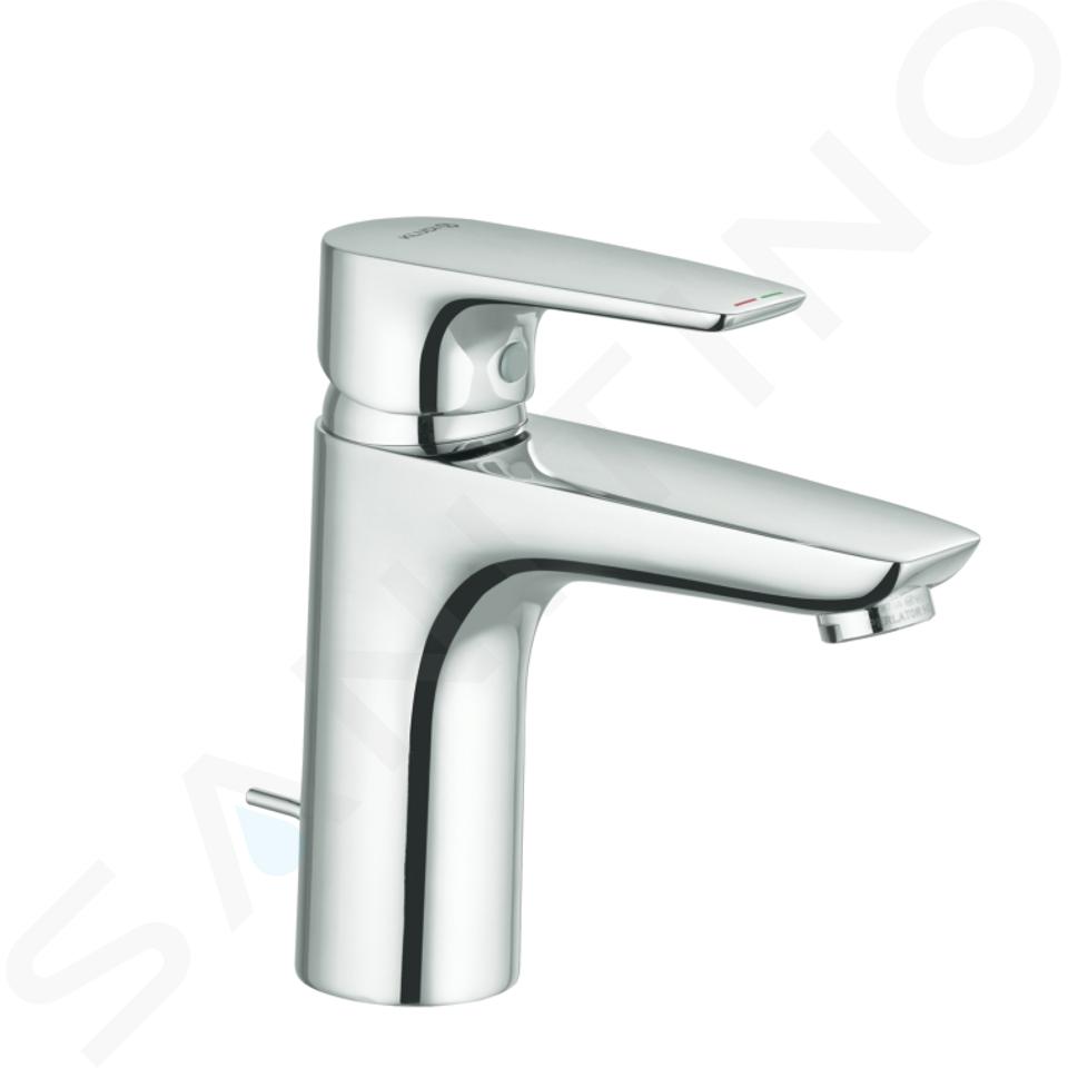 Kludi Pure&Solid - Grifo de lavabo con desagüe, cromo 342900575