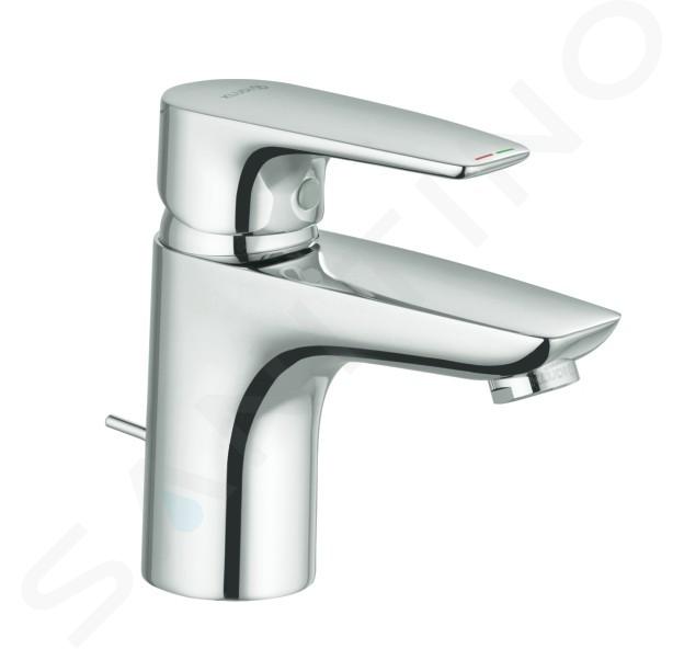 Kludi Pure&Solid - Miscelatore da lavabo, con sistema di scarico, cromato 343820575