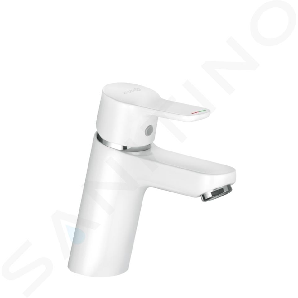 Kludi Pure&Easy - Grifo de lavabo, cromo/blanco 370289165