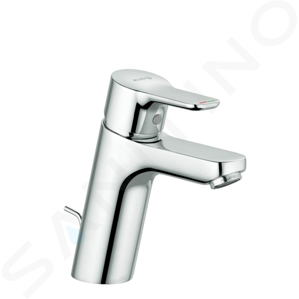 Kludi Pure&Easy - Grifo de lavabo con desagüe plástico, cromo 371900565