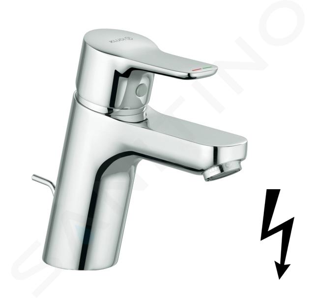 Kludi Pure&Easy - Grifo de lavabo, con desagüe, cromo 372760565