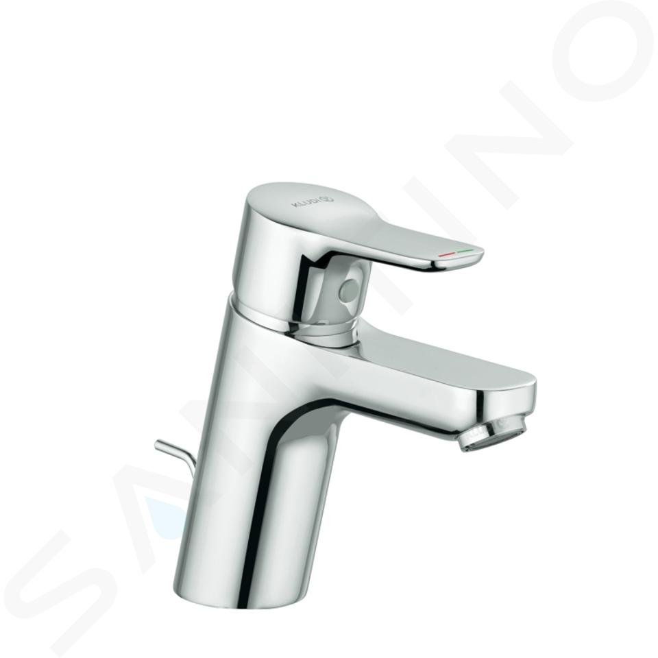 Kludi Pure&Easy - Grifo de lavabo con desagüe plástico, cromo 372820565