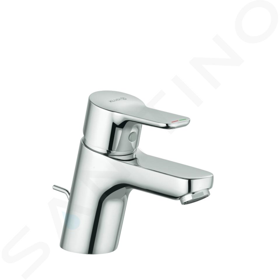 Kludi Pure&Easy - Miscelatore da lavabo, con sistema di scarico in plastica, cromato 372850565