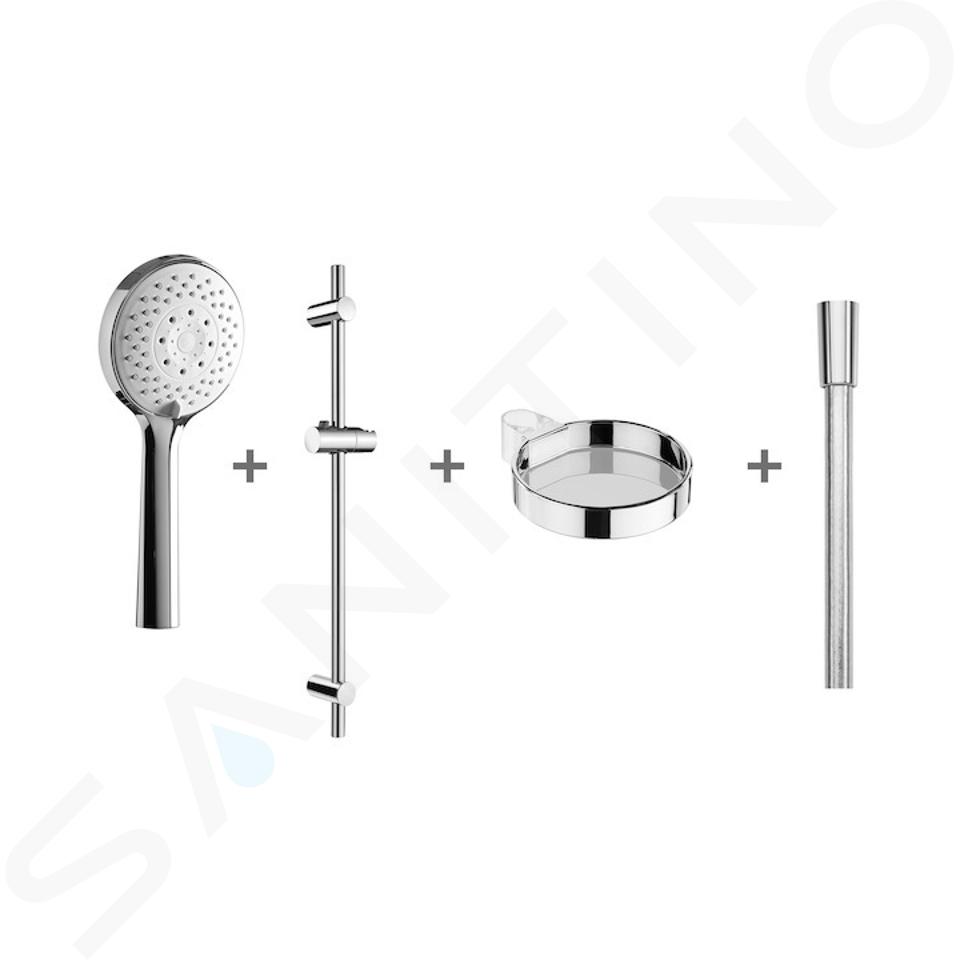 Jika Cubito Pure - Set de douche Cubito-N 110 mm, 4 jets, chrome H3651X00044721