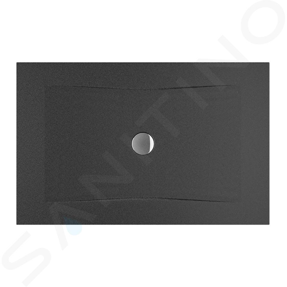 Jika Cubito Pure - Receveur de douche 1200x800 mm, antislip, noir H2164206160001