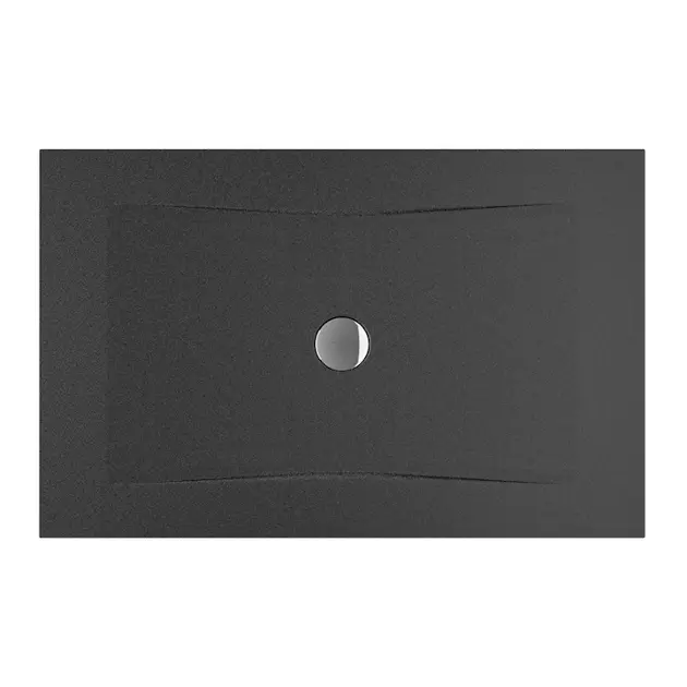 Jika Cubito Pure - Plato de ducha 1400x800 mm, antideslizante, negro H2164246160001