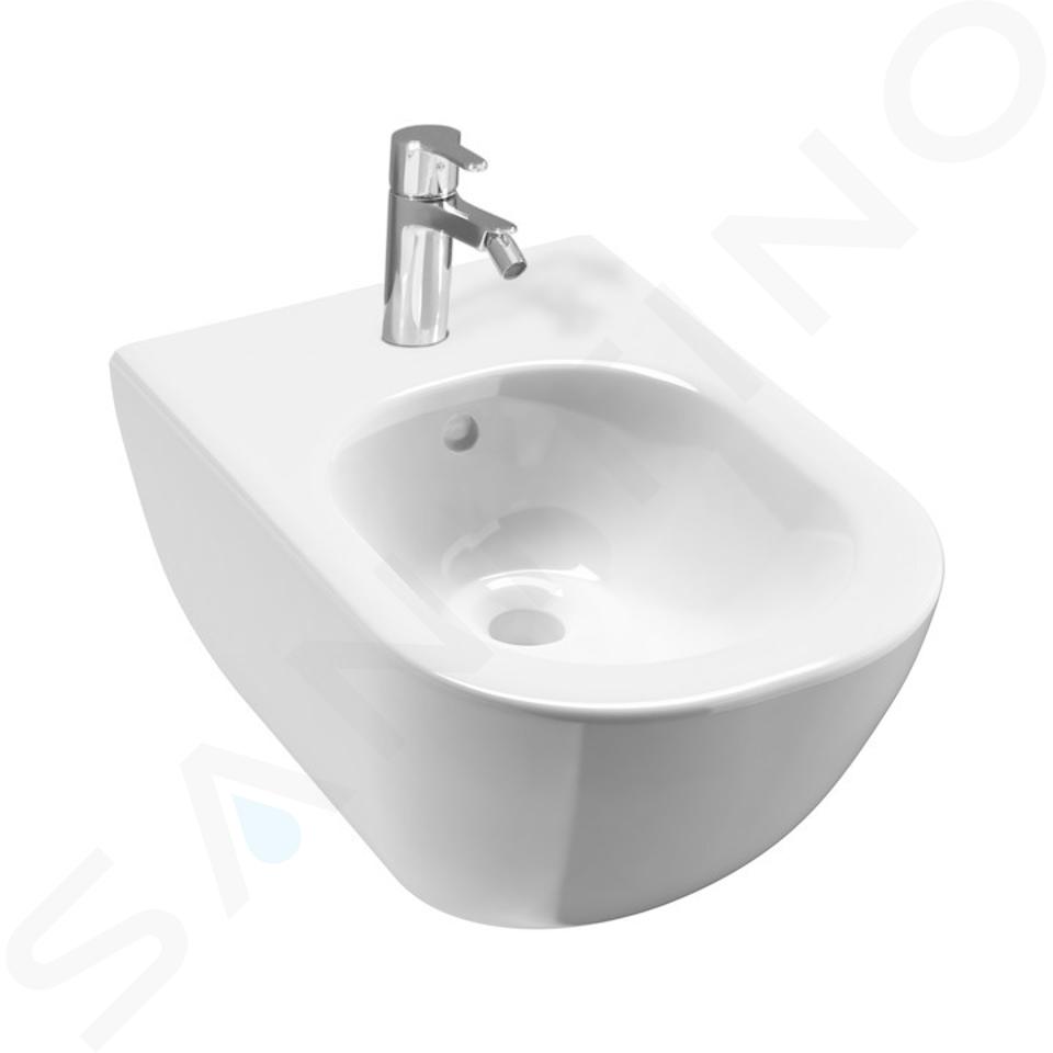 Jika Mio - Hangend bidet, kraangat, wit H8317120003021