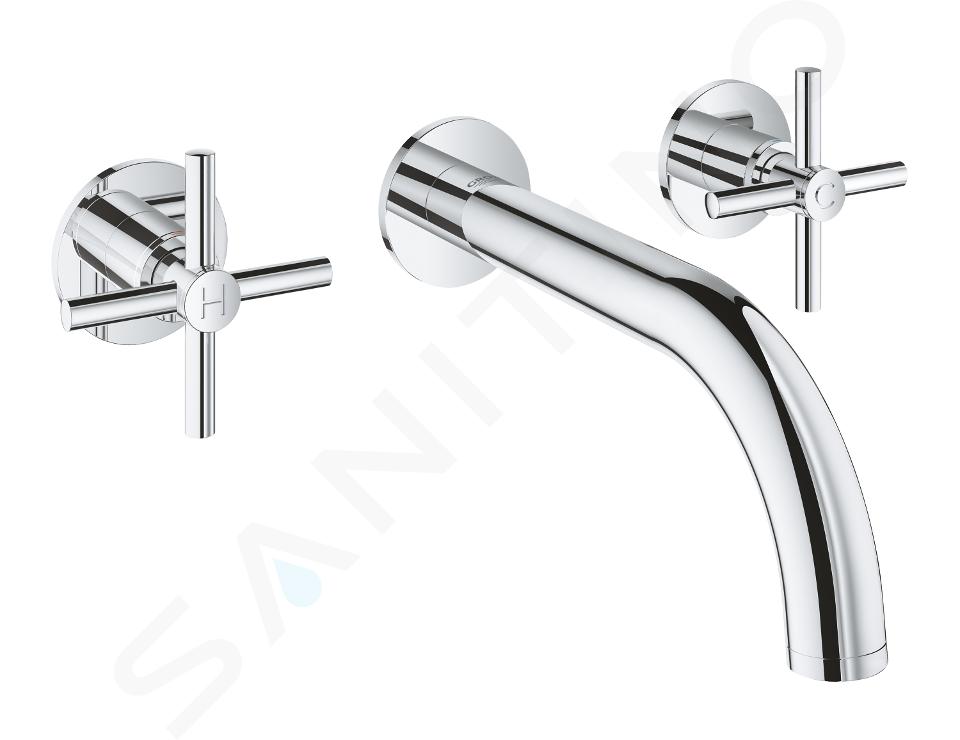 Grohe Atrio - Grifo empotrado de lavabo, 3 orificios, cromo 20164003