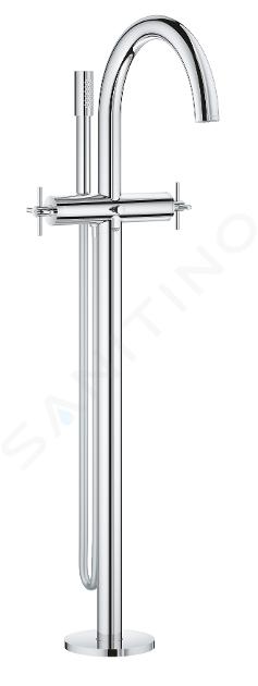 Grohe Atrio - Grifo de suelo para bañera, con caño giratorio, cromo 25044003