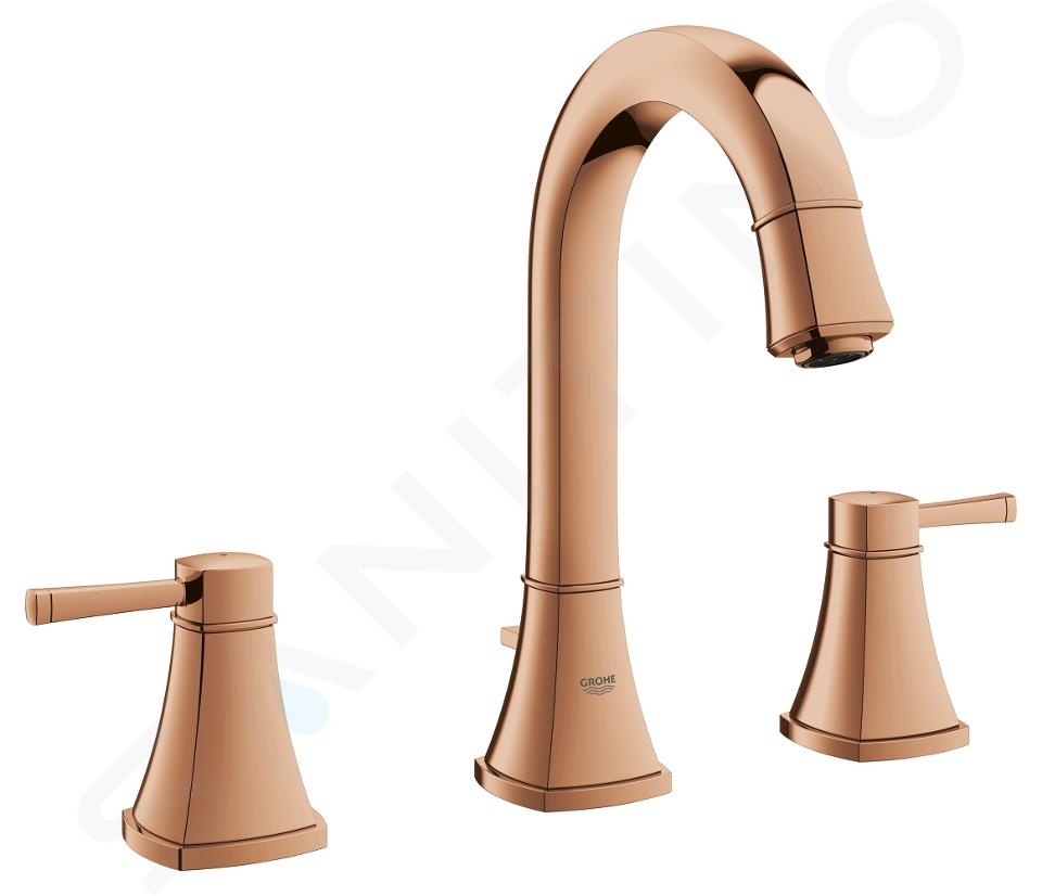 Grohe Grandera - Mitigeur de lavabo avec vidage, taille M, installation à 3 trous, Warm Sunset 20389DA0