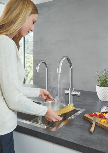 GROHE BLUE HOME - MISCELATORE CROMATO DA LAVELLO CONNESSIONE WIFI