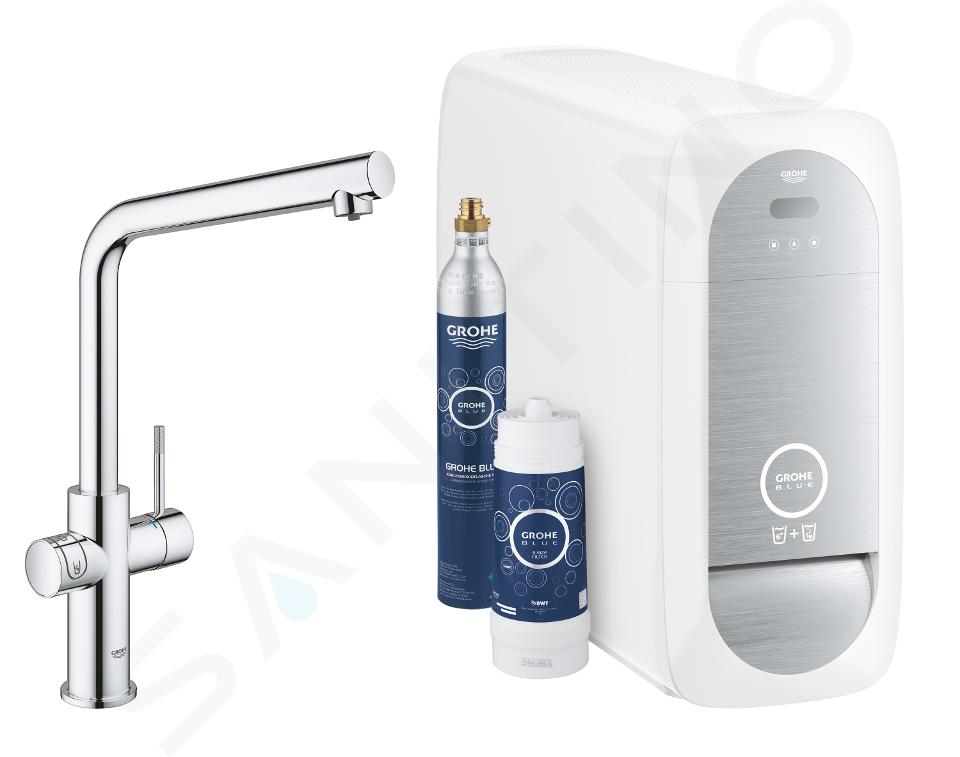 Grohe Blue Home - Dřezová baterie s chladícím zařízením a filtrací, chrom 31454001