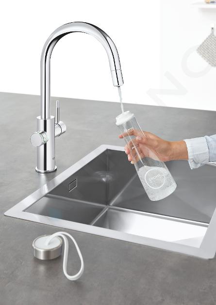 GROHE, GROHE BLUE® HOME, Rubinetto da cucina in ottone cromato