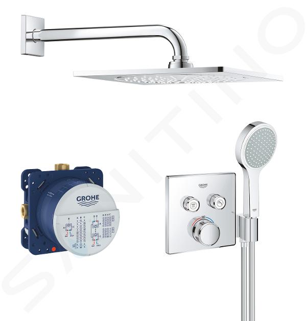 Grohe Grohtherm SmartControl - Set de douche Perfect avec thermostat encastré, 254 mm, chrome 34742000