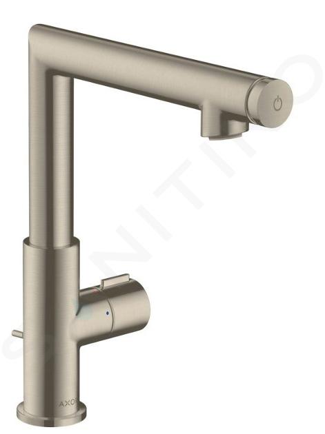 Axor Uno - Mitigeur de lavabo Select 220 avec vidage, nickel brossé 45016820