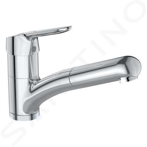 Ideal Standard CeraFlex - Mitigeur d’évier avec douchette extractible, BlueStart, chrome BC143AA