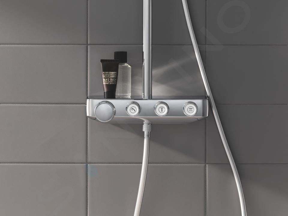 Grohe Euphoria SmartControl System 310 Duo, sistema de ducha con mezclador  termostático, montado en la pared