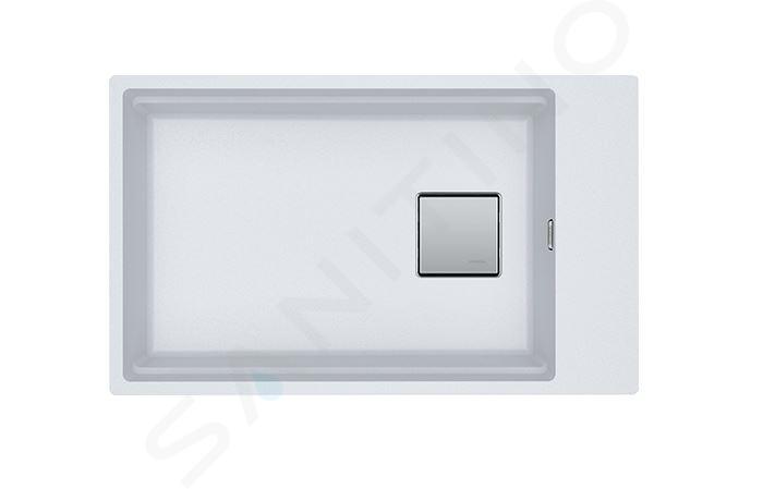 Franke Kubus 2 - Fragranitový dřez KNG 110-62, 760x460 mm, bílá-led 125.0512.517