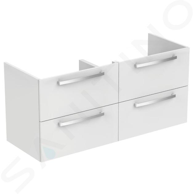 Ideal Standard Tempo - Meuble sous double vasque 1200 mm, blanc brillant E0539WG