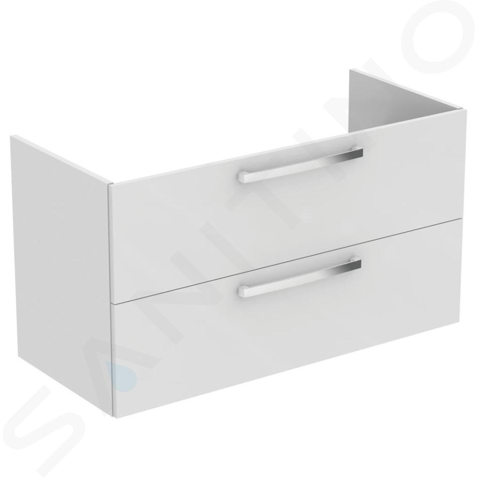 Ideal Standard Tempo - Wastafelonderkast 1000x440x550 mm, 2 laden, glanzend wit E1105WG