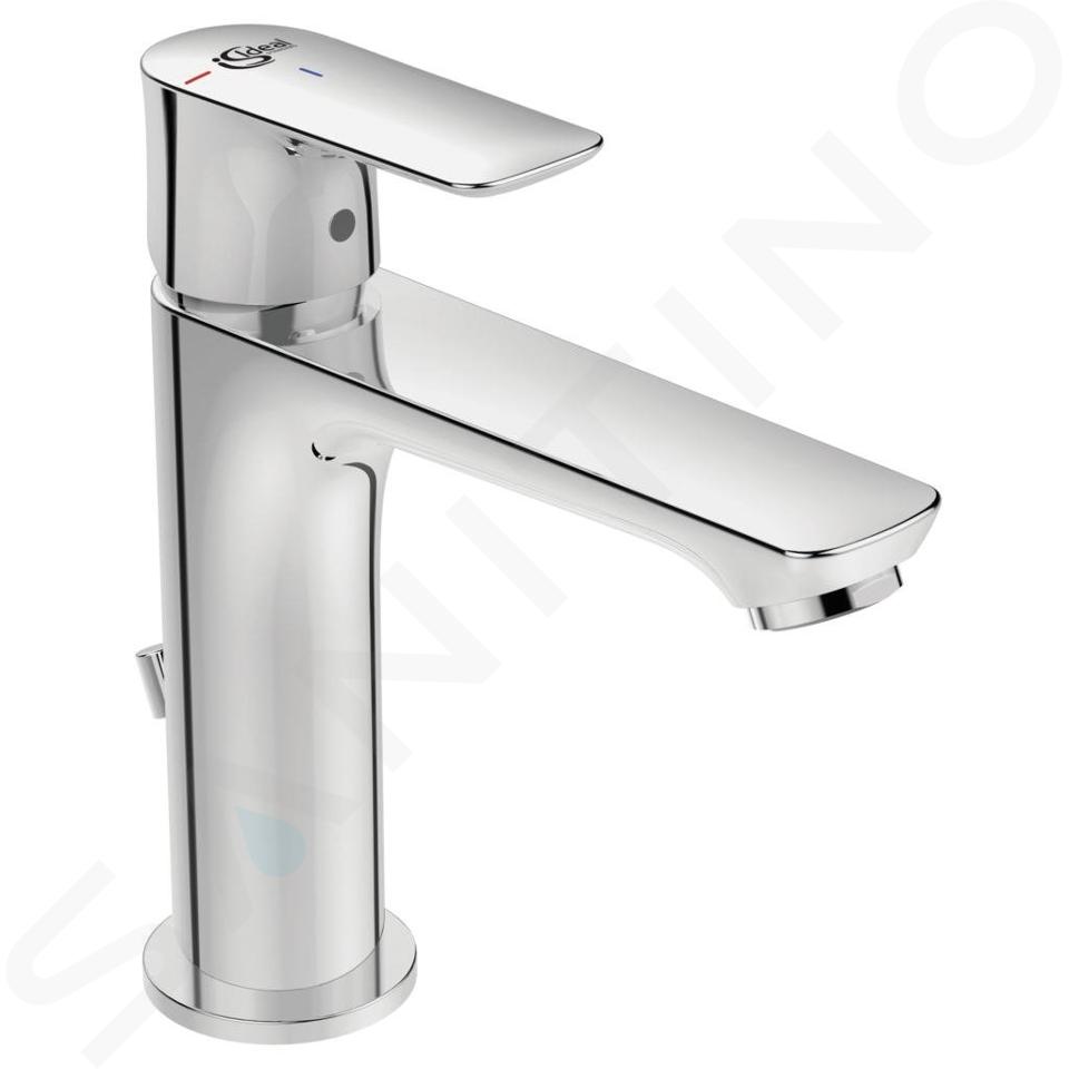 Ideal Standard Connect Air - Miscelatore da lavabo Grande Slim, con sistema di scarico, BlueStart, cromo A7013AA