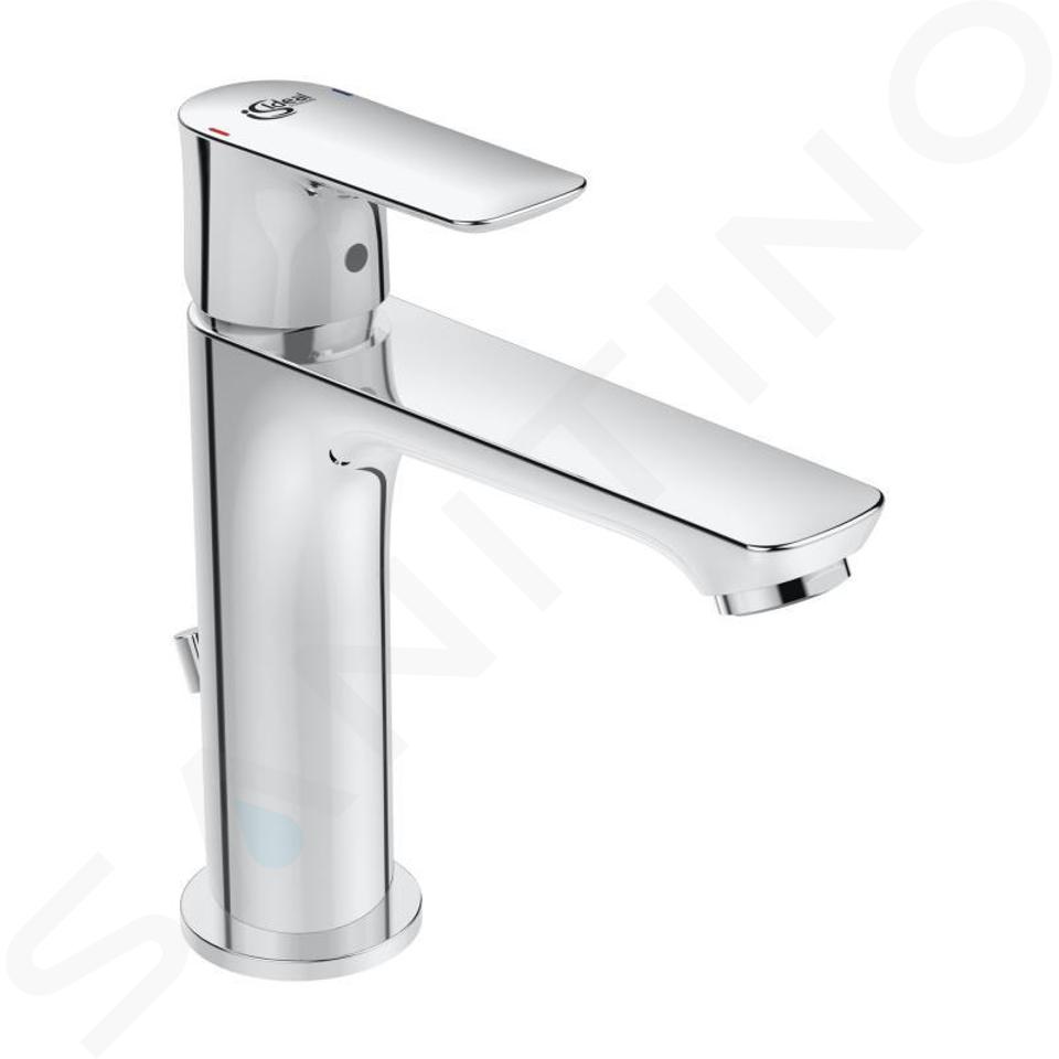 Ideal Standard Connect Air - Miscelatore Grande Slim per lavabo, con sistema di scarico, cromato A7012AA