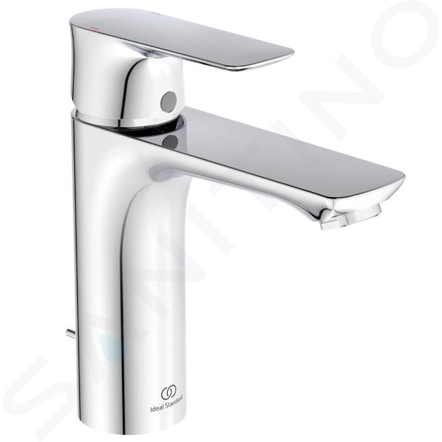 Ideal Standard Connect Air - Miscelatore Grande per lavabo, con sistema di scarico, cromato A7053AA