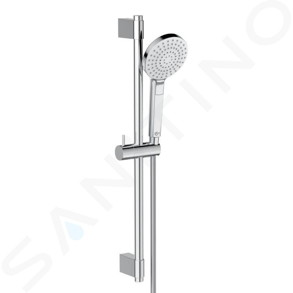 Ideal Standard Idealrain Evo Jet - Zestaw prysznicowy okrągły 11 cm, 3 dysze, drążek i wąż, chrom B2233AA