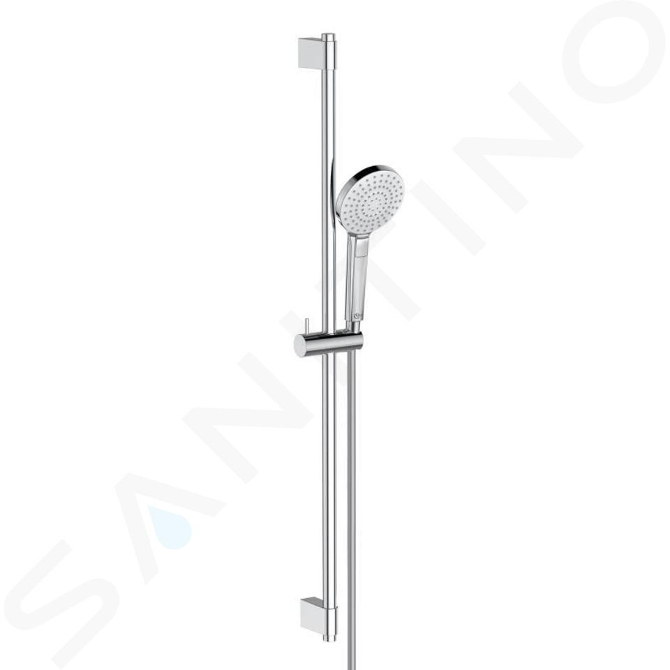 Ideal Standard Idealrain Evo Jet - Set doccia Circle, asta saliscendi 900 mm, con doccetta a mano, 3 getti, cromato B2237AA