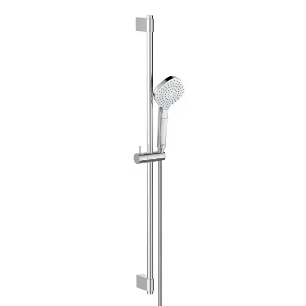 Ideal Standard Idealrain Evo Jet - Brausegarnitur Diamond, Duschstange 90 cm mit Duschskopf, 3 Strahlen, chrom B2238AA