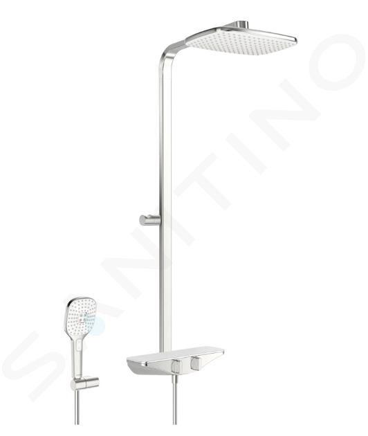 Hansa Emotion - Sprchový set s termostatom, 36x22 cm, 3 prúdy, biela/chróm 5865017182
