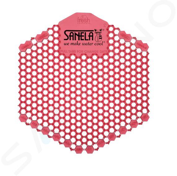 Sanela Accessori - Setaccio antiodori per orinale, kiwi/pompelmo, rosso SLA 11A