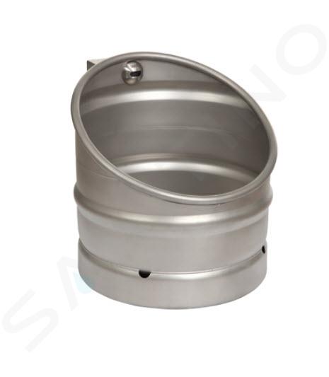 Sanela Urinarios automáticos - Urinario KEG con pulsador de descarga automático integrado, antivandal, alimentación 230V AC/24V DC, acero inoxidable SLPN 10E