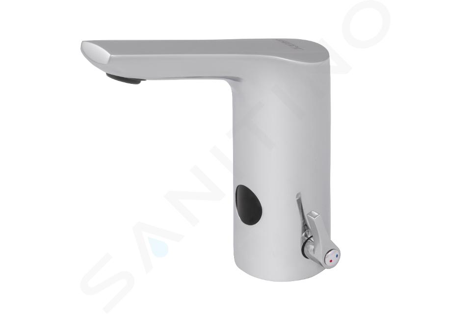 Sanela Robinet infrarouge - Mitigeur de lavabo automatique, alimentation depuis pile de 6V, inox SLU 76B