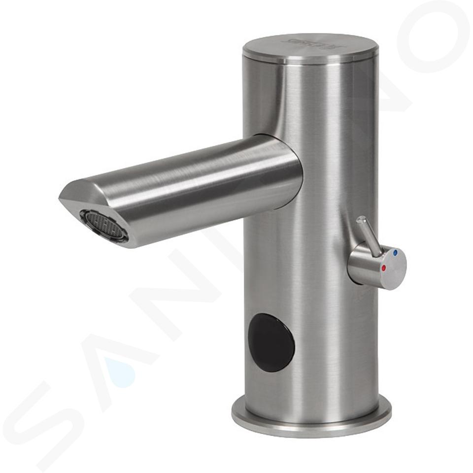 Sanela Robinet infrarouge - Mitigeur de lavabo automatique, alimentation depuis pile de 6V, inox SLU 92DB