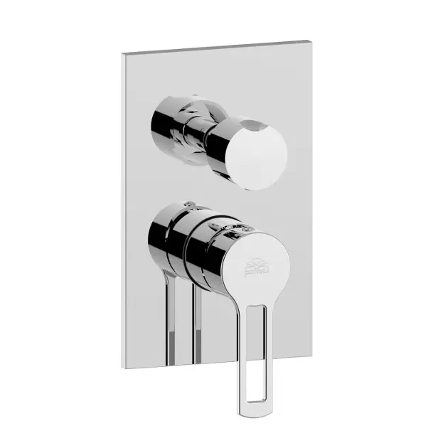 Paffoni Ringo - Zuhanykeverő kapcsolóval, 2 kifolyóval, krómozott RIN018CR
