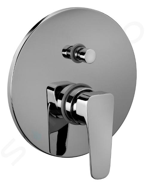 Paffoni Sly - Mitigeur de douche encastré avec inverseur et corps d’encastrement, chrome SY015CR