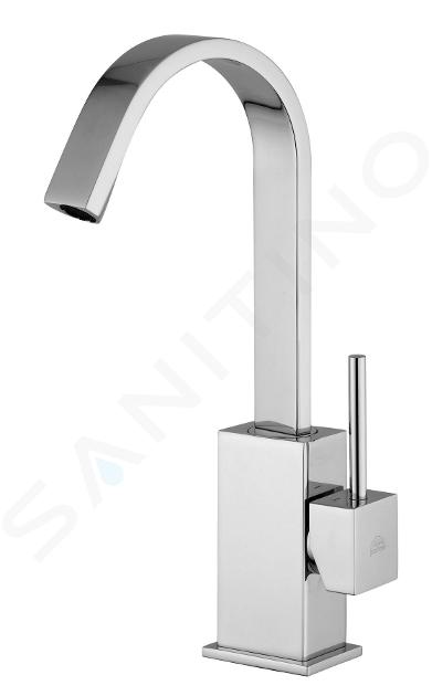 Paffoni Level - Grifo de lavabo con desagüe, cromo LEA877CR
