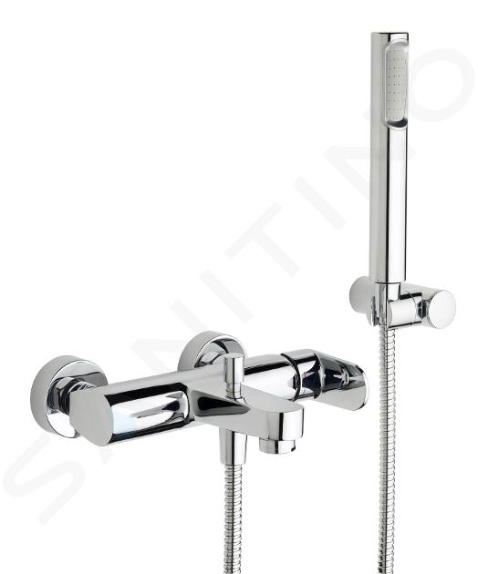 Paffoni Candy - Miscelatore per vasca da bagno con accessori, cromo CA023CR