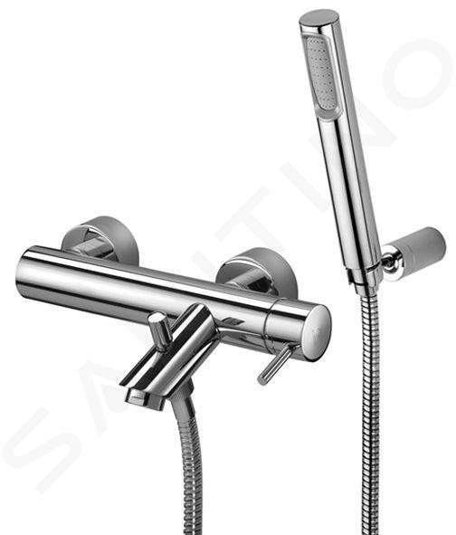 Paffoni Light - Miscelatore con accessori per vasca da bagno, cromato LIG023CR