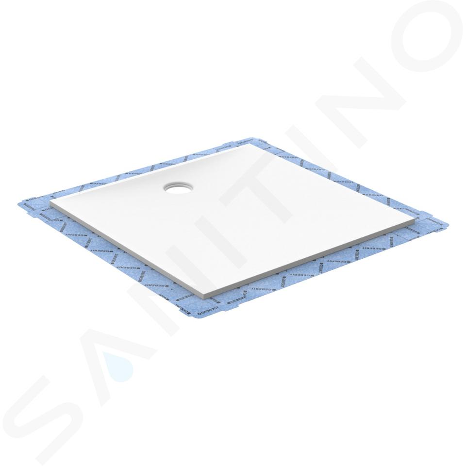 Geberit Setaplano - Plato de ducha plano, material mineral, 800x800 mm, blanco 154.260.11.1