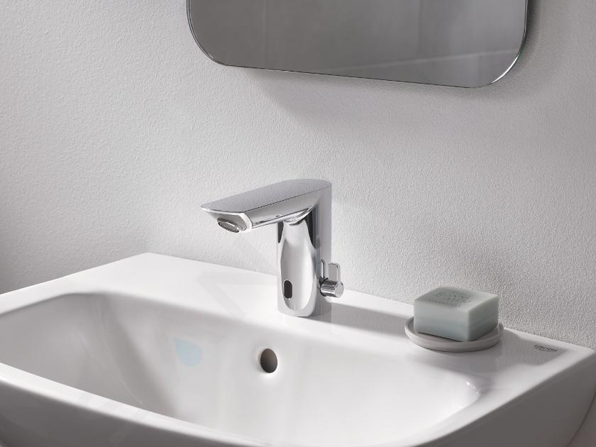 Robinets à capteur pour lavabo de Salle de Bain, Robinet Automatique,  mitigeur de Salle de Bain, Robinet Automatique sans Contact, Blanc (Gris  Pistolet) : : Bricolage