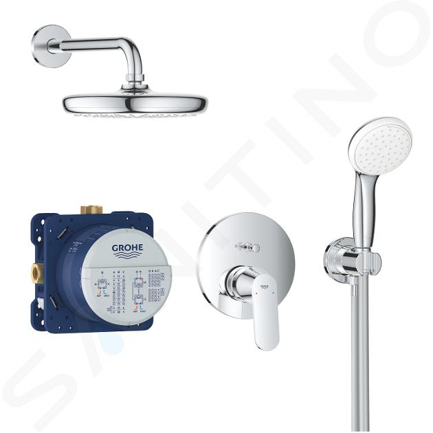 reguleren Rekwisieten De volgende Grohe Eurosmart Cosmopolitan - Tempesta 210 doucheset met inbouwkraan,  2-stralig, chroom 25219001 | Sanitino.nl