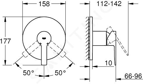 Grifo de ducha GROHE 24063001 Lineare NEW Monom. de ducha empotrado