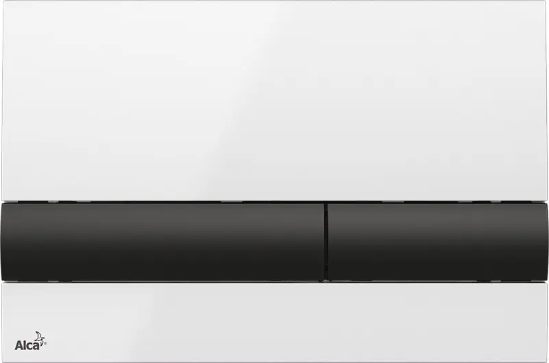 Alcadrain Basic - Ovládacie tlačidlo splachovania, biela/čierna M1710-8