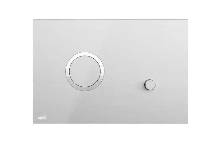 Alcadrain Flat - Pulsante di comando a filo, acciaio inox semiopaco/lucido STING-INOX