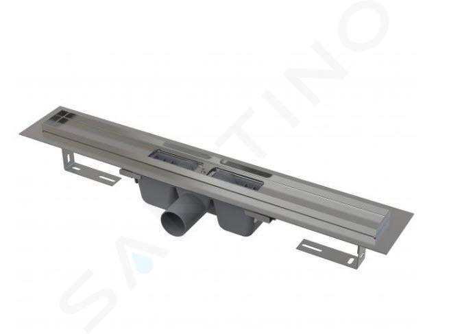 Alcadrain Odtokové žlaby - Sprchový žlab Professional 75 cm, s okrajem pro plný rošt, nerez APZ6-750
