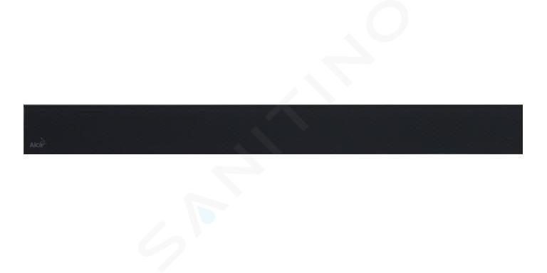 Alcadrain Griglie - Griglia per canalina lineare 85 cm, vetro/nero GL1204-850