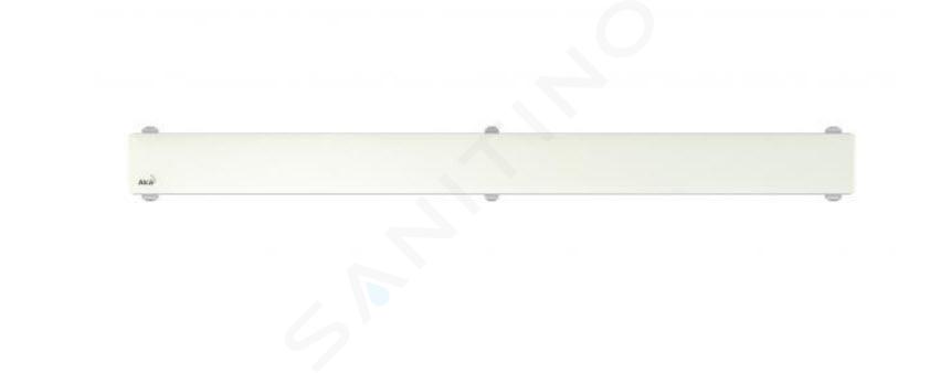 Alcadrain Griglie - Griglia per canalina doccia lineare 950 mm, vetro/bianco GL1200-950